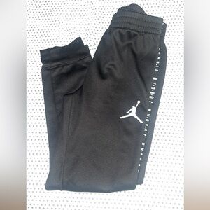 Jordan Kids Black Sweatpants with White Logo